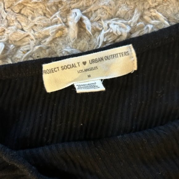 Project Social T Black Ribbed One Shoulder tank - size M - Picture 2 of 2